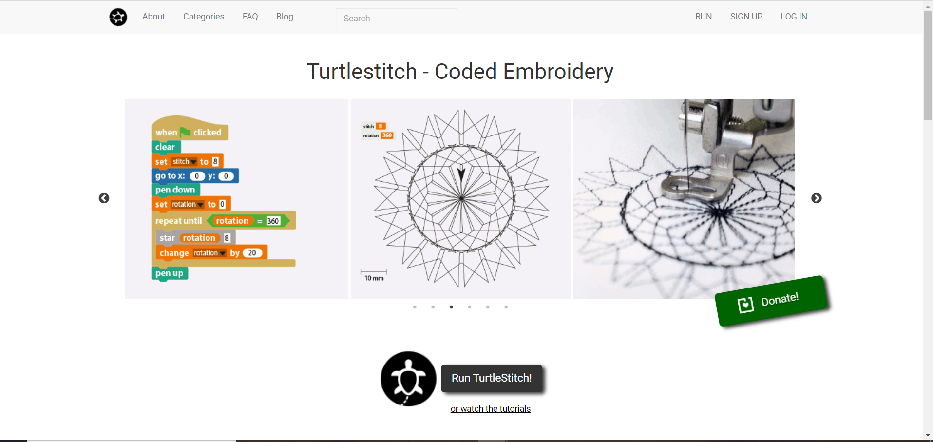 TurtleStitch Website